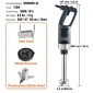 VEVOR Commercial Immersion Blender, 750 Watt Heavy Duty Mixer, Μεταβλητής Ταχύτητας Kitchen Stick Mixer με λεπίδα από ανοξείδωτο ατσάλι 304, φορητό μίξερ πολλαπλών χρήσεων για σούπα, smoothie, πουρέ, βρεφικές τροφές