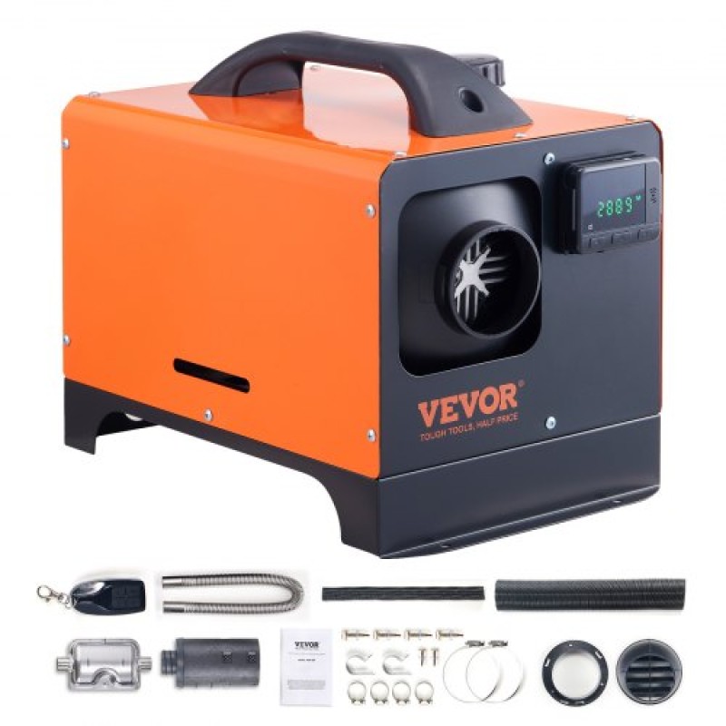 VEVOR Diesel Air Heater, 12V 5KW All-on-one Diesel Heater με τηλεχειριστήριο και οθόνη LCD, 5L Fuel Tank Portable Parking Heater, Rapid Heating for RV Trailer Camper Van Boat
