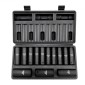 VEVOR 1/2" Drive Impact Socket Set, 13 Piece Deep Socket Set Metric 10-24mm, 6 Point CR-V Alloy Steel for Auto Repair, Ευανάγνωστα σημάδια μεγέθους, στιβαρή κατασκευή, περιλαμβάνει θήκη αποθήκευσης