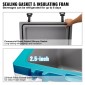Φορητό ψυγείο VEVOR Insulated, 52 qt, Χωράει 50 δοχεία, Σκληρός ψύκτης συγκράτησης πάγου με λαβή βαρέως τύπου, Κουτί μεσημεριανού γεύματος πάγου για κάμπινγκ, παραλία, πικνίκ, ταξίδια, εξωτερικό χώρο, διατηρεί τον πάγο για έως και 6 ημέρες