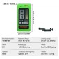 VEVOR Laser Receiver Detector 6004,6 cm Range Green Laser and Red Beam with Clamp