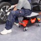 Σκαμπό VEVOR Mechanics, κυλιόμενο μηχανικό κάθισμα χωρητικότητας 136,1 κιλών με ρόδες 10,2 cm, τρεις συρταριέρες εργαλείων και συρτάρι, βαρέως τύπου αναρριχητικό κάθισμα για το σπίτι γκαράζ DIY Automotive