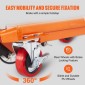 Επιτραπέζιο καρότσι VEVOR Hydraulic Lift, Χωρητικότητα 330 lbs Ύψος ανύψωσης 28,5" Χειροκίνητο Τραπέζι ανύψωσης μονής ψαλίδας με 4 ρόδες και αντιολισθητικό μαξιλαράκι, υδραυλικό καρότσι με ψαλίδια για χειρισμό και μεταφορά υλικού