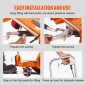 Επιτραπέζιο καρότσι VEVOR Hydraulic Lift, Χωρητικότητα 330 lbs Ύψος ανύψωσης 28,5" Χειροκίνητο Τραπέζι ανύψωσης μονής ψαλίδας με 4 ρόδες και αντιολισθητικό μαξιλαράκι, υδραυλικό καρότσι με ψαλίδια για χειρισμό και μεταφορά υλικού