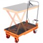 Επιτραπέζιο καρότσι VEVOR Hydraulic Lift, Χωρητικότητα 330 lbs Ύψος ανύψωσης 28,5" Χειροκίνητο Τραπέζι ανύψωσης μονής ψαλίδας με 4 ρόδες και αντιολισθητικό μαξιλαράκι, υδραυλικό καρότσι με ψαλίδια για χειρισμό και μεταφορά υλικού