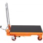 Επιτραπέζιο καρότσι VEVOR Hydraulic Lift, Χωρητικότητα 330 lbs Ύψος ανύψωσης 28,5" Χειροκίνητο Τραπέζι ανύψωσης μονής ψαλίδας με 4 ρόδες και αντιολισθητικό μαξιλαράκι, υδραυλικό καρότσι με ψαλίδια για χειρισμό και μεταφορά υλικού