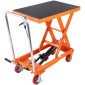 Επιτραπέζιο καρότσι VEVOR Hydraulic Lift, Χωρητικότητα 1100 lbs Ύψος ανύψωσης 35,4" Χειροκίνητο Τραπέζι ανύψωσης μονής ψαλίδας με 4 τροχούς και αντιολισθητικό μαξιλαράκι, υδραυλικό καρότσι με ψαλίδια για χειρισμό και μεταφορά υλικού