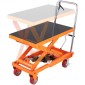 Επιτραπέζιο καρότσι VEVOR Hydraulic Lift, Χωρητικότητα 1100 lbs Ύψος ανύψωσης 35,4" Χειροκίνητο Τραπέζι ανύψωσης μονής ψαλίδας με 4 τροχούς και αντιολισθητικό μαξιλαράκι, υδραυλικό καρότσι με ψαλίδια για χειρισμό και μεταφορά υλικού