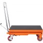 Επιτραπέζιο καρότσι VEVOR Hydraulic Lift, Χωρητικότητα 1100 lbs Ύψος ανύψωσης 35,4" Χειροκίνητο Τραπέζι ανύψωσης μονής ψαλίδας με 4 τροχούς και αντιολισθητικό μαξιλαράκι, υδραυλικό καρότσι με ψαλίδια για χειρισμό και μεταφορά υλικού