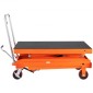 Επιτραπέζιο καρότσι VEVOR Hydraulic Lift, 789,3 kg Χωρητικότητα 149,9 cm Ύψος ανύψωσης, Χειροκίνητο τραπέζι ανύψωσης διπλού ψαλιδιού με 4 τροχούς και αντιολισθητικό μαξιλαράκι, υδραυλικό καρότσι με ψαλίδια για χειρισμό και μεταφορά υλικού