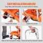 Επιτραπέζιο καρότσι VEVOR Hydraulic Lift, 789,3 kg Χωρητικότητα 149,9 cm Ύψος ανύψωσης, Χειροκίνητο τραπέζι ανύψωσης διπλού ψαλιδιού με 4 τροχούς και αντιολισθητικό μαξιλαράκι, υδραυλικό καρότσι με ψαλίδια για χειρισμό και μεταφορά υλικού