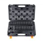 VEVOR 1/2" Drive Impact Socket Set, 33 Piece Socket Set SAE 3/8"-1" and Metric 10-24mm, 6 Point Cr-V Alloy Steel for Auto Repair, Εύκολα στην ανάγνωση σημάνσεις μεγέθους, στιβαρή κατασκευή, περιλαμβάνει θήκη αποθήκευσης