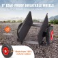VEVOR Panel Dolly 272 kg Καροτσάκι πόρτας γυψοσανίδας Dolly με πνευματικό τροχό 20,32 cm