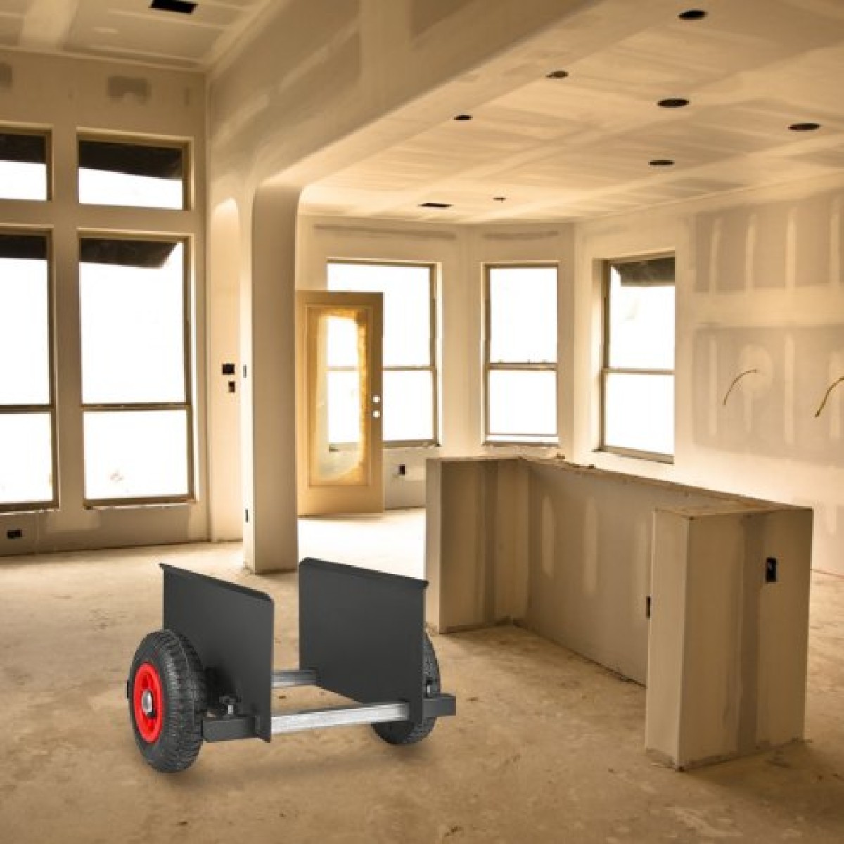 VEVOR Panel Dolly 272 kg Καροτσάκι πόρτας γυψοσανίδας Dolly με πνευματικό τροχό 20,32 cm
