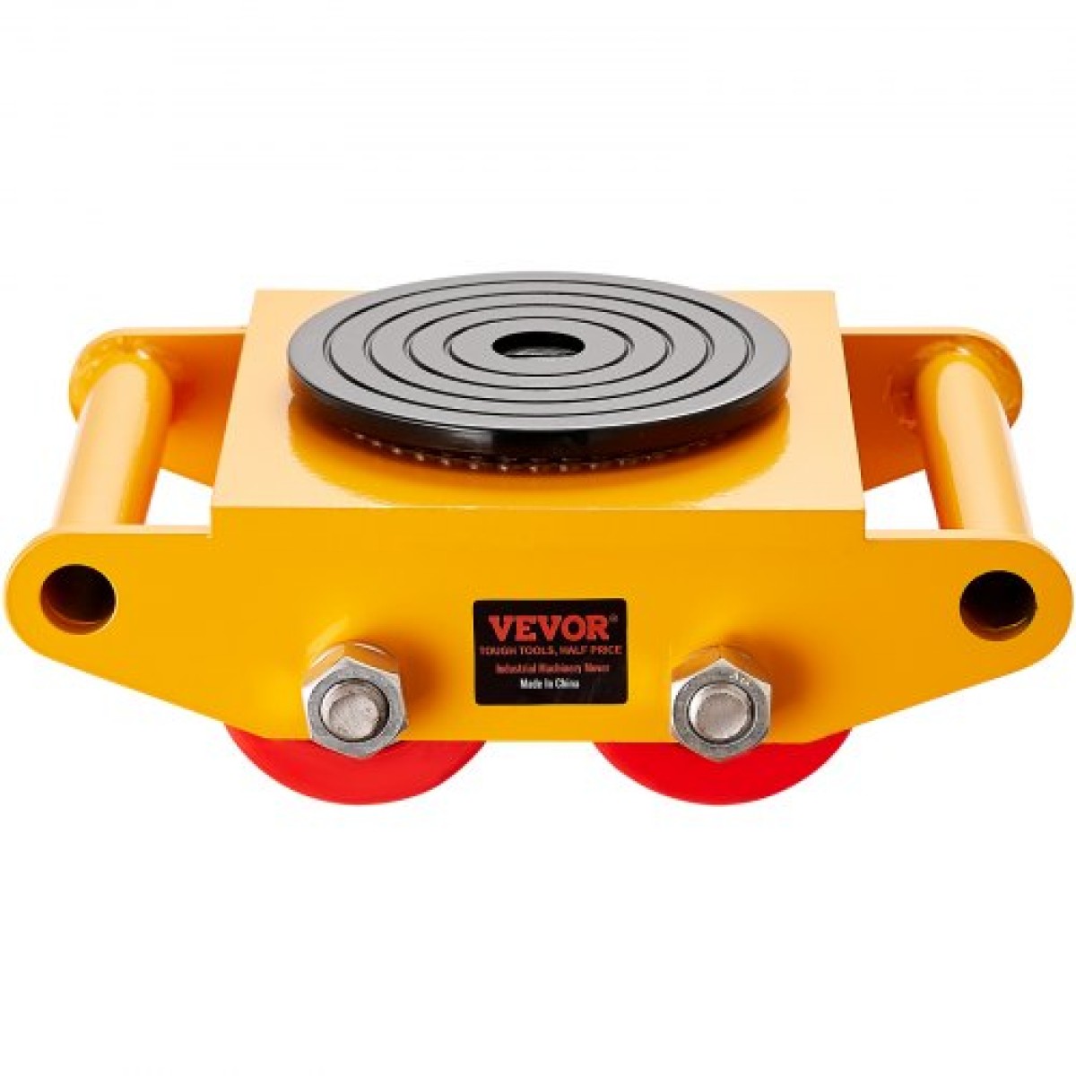 VEVOR Machinery Skate Dolly, 13.200 LBS/6T Industrial Machinery Mover, Heavy Duty Carbon Steel Machinery Moving Skate με 4 τροχούς PU και αντιολισθητικό καπάκι περιστροφής 360° για αποθήκη, εργαστήριο, εργοστάσιο