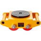VEVOR Machinery Skate Dolly, 13.200 LBS/6T Industrial Machinery Mover, Heavy Duty Carbon Steel Machinery Moving Skate με 4 τροχούς PU και αντιολισθητικό καπάκι περιστροφής 360° για αποθήκη, εργαστήριο, εργοστάσιο
