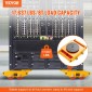 VEVOR 4PCS Machinery Skate Dolly, 17637LBS/8T Industrial Machinery Mover, Heavy Duty Carbon Steel Machinery Moving Skate με 4 τροχούς PU και αντιολισθητικό καπάκι περιστροφής 360° για Warehouse Workshop Factory