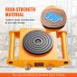 VEVOR 4PCS Machinery Skate Dolly, 11999,8 kg Industrial Machinery Mover, Heavy Duty Carbon Steel Machinery Moving Skate & 4 Carbon Steel Wheels and 360° Rotation Αντιολισθητικό καπάκι για αποθήκη, εργοστάσιο