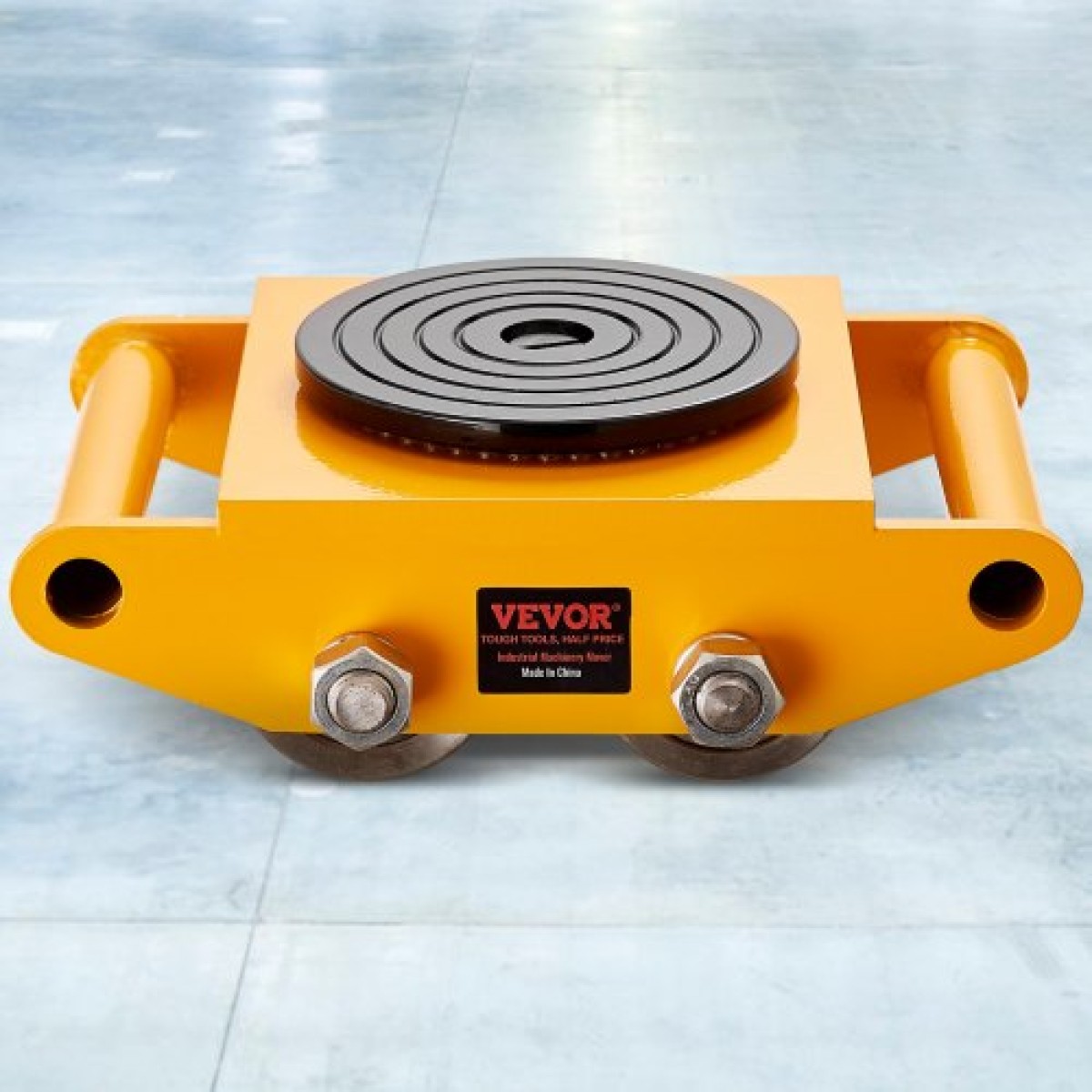 VEVOR 4PCS Machinery Skate Dolly, 11999,8 kg Industrial Machinery Mover, Heavy Duty Carbon Steel Machinery Moving Skate & 4 Carbon Steel Wheels and 360° Rotation Αντιολισθητικό καπάκι για αποθήκη, εργοστάσιο