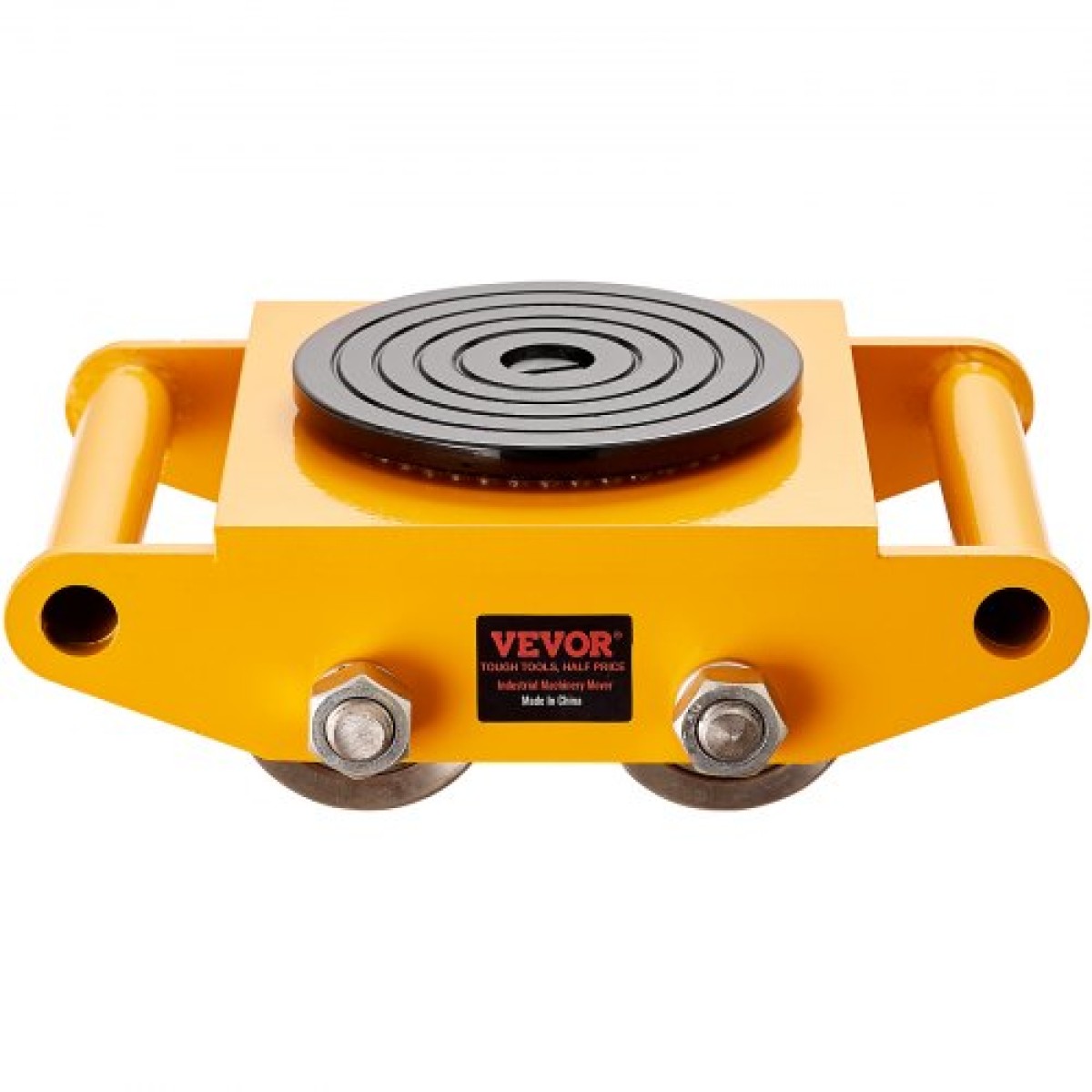 VEVOR 4PCS Machinery Skate Dolly, 11999,8 kg Industrial Machinery Mover, Heavy Duty Carbon Steel Machinery Moving Skate & 4 Carbon Steel Wheels and 360° Rotation Αντιολισθητικό καπάκι για αποθήκη, εργοστάσιο