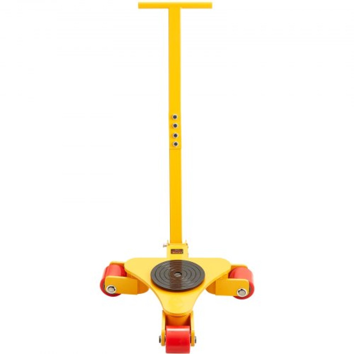 VEVOR Machinery Skate Dolly, 6614 LBS/3T Industrial Machinery Mover with Handle, Carbon Steel Moving Skate με 3 περιστρεφόμενους τροχούς PU 360°, Αντιολισθητικό καπάκι περιστροφής 360° για αποθήκη, εργαστήριο