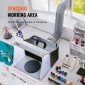 VEVOR Airbrush Booth Spray, Φορητό Hobby Airbrush Paint Booth Booth με 4 φως LED, ισχυρούς διπλούς ανεμιστήρες εξάτμισης, πικάπ και λάστιχο επέκτασης 6 ft, για ζωγραφική μοντέλων, τεχνών, χειροτεχνίας, κέικ