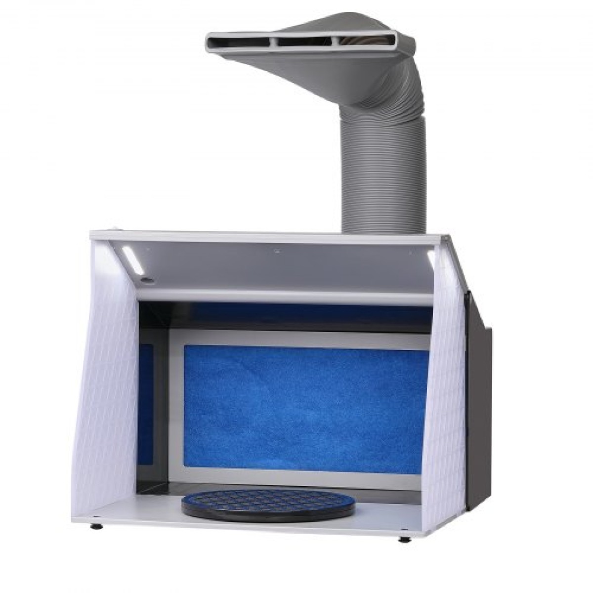 VEVOR Airbrush Booth Spray, Φορητό Hobby Airbrush Paint Booth Booth με 4 φως LED, ισχυρούς διπλούς ανεμιστήρες εξάτμισης, πικάπ και λάστιχο επέκτασης 6 ft, για ζωγραφική μοντέλων, τεχνών, χειροτεχνίας, κέικ