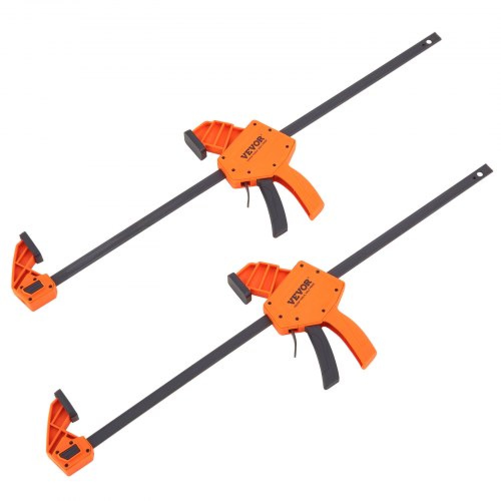 Σφιγκτήρες ράβδων VEVOR για ξυλουργική, 2-pack 24" Σφιγκτήρας με ένα χέρι/Spreader, Γρήγορη αλλαγή σφιγκτήρα F με όριο φορτίου 300 λίβρες, πλαστικό υψηλής αντοχής και ανθρακούχο χάλυβα, σφιγκτήρες ξύλου για κατεργασία μετάλλων στην ξυλουργική