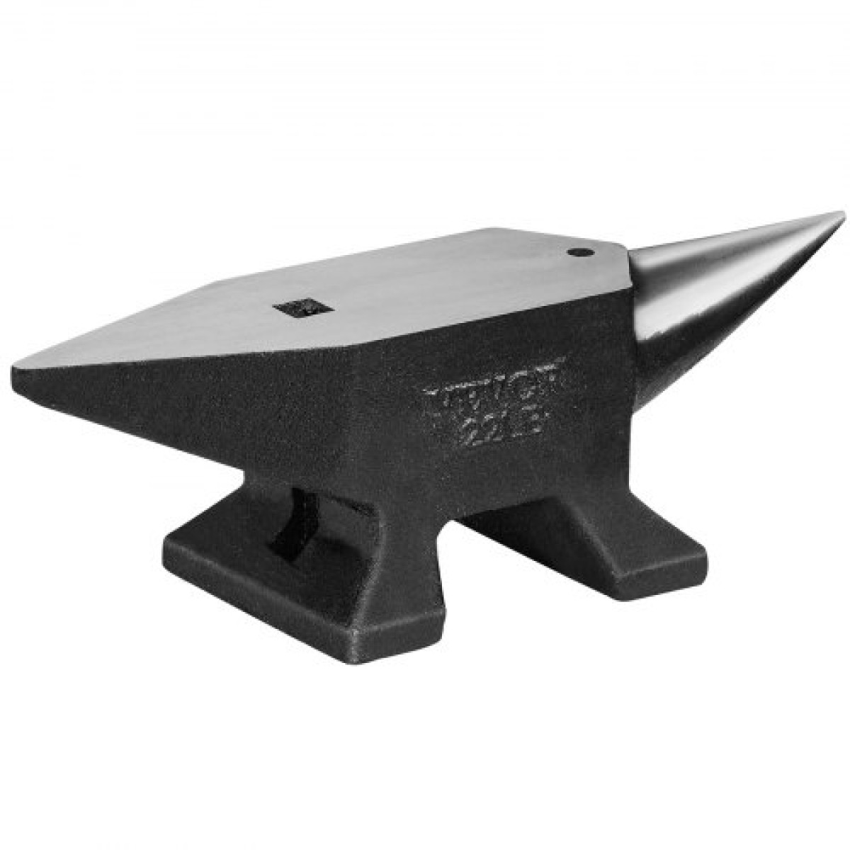Αμόνι VEVOR Single Horn, 10 kg χυτό ατσάλινο αμόνι, Σιδηρουργός στρογγυλού κέρατου υψηλής σκληρότητας, μεγάλος πάγκος και σταθερή βάση, με στρογγυλή και τετράγωνη τρύπα, εργαλείο Metalsmith για κάμψη και διαμόρφωση
