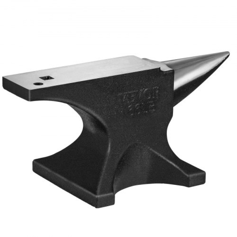 Αμόνι VEVOR Single Horn, 29,9 kg χυτό ατσάλινο αμόνι, Σιδηρουργός στρογγυλού κέρατου υψηλής σκληρότητας, μεγάλος πάγκος και σταθερή βάση, με στρογγυλή και τετράγωνη τρύπα, εργαλείο Metalsmith για κάμψη και διαμόρφωση