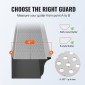 VEVOR Gutter Gutter, πλάτος 127 mm, Φίλτρο αλουμινίου DIY κάλυμμα υδρορροής, 52 ΤΕΜ 63,4 m Συνολικό μήκος, 4 mm διάμετρος οπής & 0,5 mm πάχος Raptor Gutter Gutters Ταιριάζει σε κάθε στέγη ή τύπο υδρορροής
