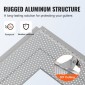 VEVOR Gutter Gutter, πλάτος 127 mm, Φίλτρο αλουμινίου DIY κάλυμμα υδρορροής, 52 ΤΕΜ 63,4 m Συνολικό μήκος, 4 mm διάμετρος οπής & 0,5 mm πάχος Raptor Gutter Gutters Ταιριάζει σε κάθε στέγη ή τύπο υδρορροής