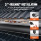 VEVOR Gutter Gutter, πλάτος 5 ιντσών, φίλτρο αλουμινίου DIY κάλυμμα υδρορροής, 26 ΤΕΜ 104 ft Συνολικό μήκος, 0,157'' διάμετρος οπής & 0,02'' Χονδρό προστατευτικό υδρορροής Raptor ταιριάζει σε κάθε στέγη ή τύπο υδρορροής
