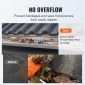 VEVOR Gutter Gutter, πλάτος 5 ιντσών, φίλτρο αλουμινίου DIY κάλυμμα υδρορροής, 13 ΤΕΜ 52 ft Συνολικό μήκος, 0,157'' διάμετρος οπής & 0,02'' Χονδρό προστατευτικό υδρορροής Raptor ταιριάζει σε κάθε στέγη ή τύπο υδρορροής