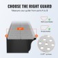 VEVOR Gutter Gutter, πλάτος 152mm, Φίλτρο αλουμινίου DIY κάλυμμα υδρορροής, 26 ΤΕΜ 264 cm Συνολικό μήκος, διάμετρος οπής 4 mm & 0,5 mm πάχος Raptor Gutter Gutters Ταιριάζει σε κάθε στέγη ή τύπο υδρορροής
