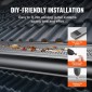 VEVOR Gutter Gutter, πλάτος 152mm, Φίλτρο αλουμινίου DIY κάλυμμα υδρορροής, 26 ΤΕΜ 264 cm Συνολικό μήκος, διάμετρος οπής 4 mm & 0,5 mm πάχος Raptor Gutter Gutters Ταιριάζει σε κάθε στέγη ή τύπο υδρορροής
