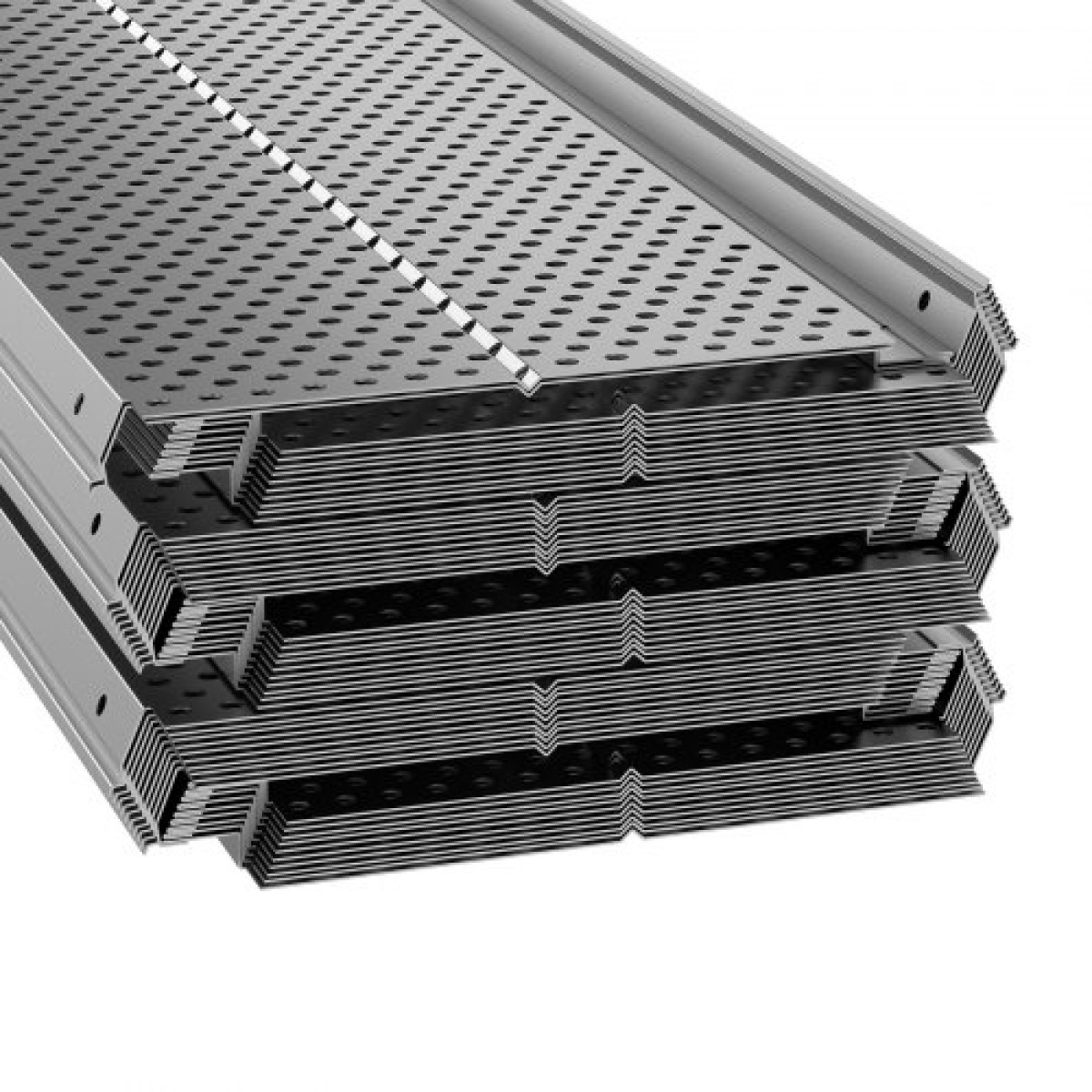 VEVOR Gutter Gutter, πλάτος 152 mm, Φίλτρο αλουμινίου DIY κάλυμμα υδρορροής, 52 ΤΕΜ 528 cm Συνολικό μήκος, διάμετρος οπής 4 mm & 0,5 mm πάχος Raptor Gutter Guards Ταιριάζει σε κάθε στέγη ή τύπο υδρορροής