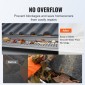 VEVOR Gutter Gutter, πλάτος 152 mm, Φίλτρο αλουμινίου DIY κάλυμμα υδρορροής, 52 ΤΕΜ 528 cm Συνολικό μήκος, διάμετρος οπής 4 mm & 0,5 mm πάχος Raptor Gutter Guards Ταιριάζει σε κάθε στέγη ή τύπο υδρορροής