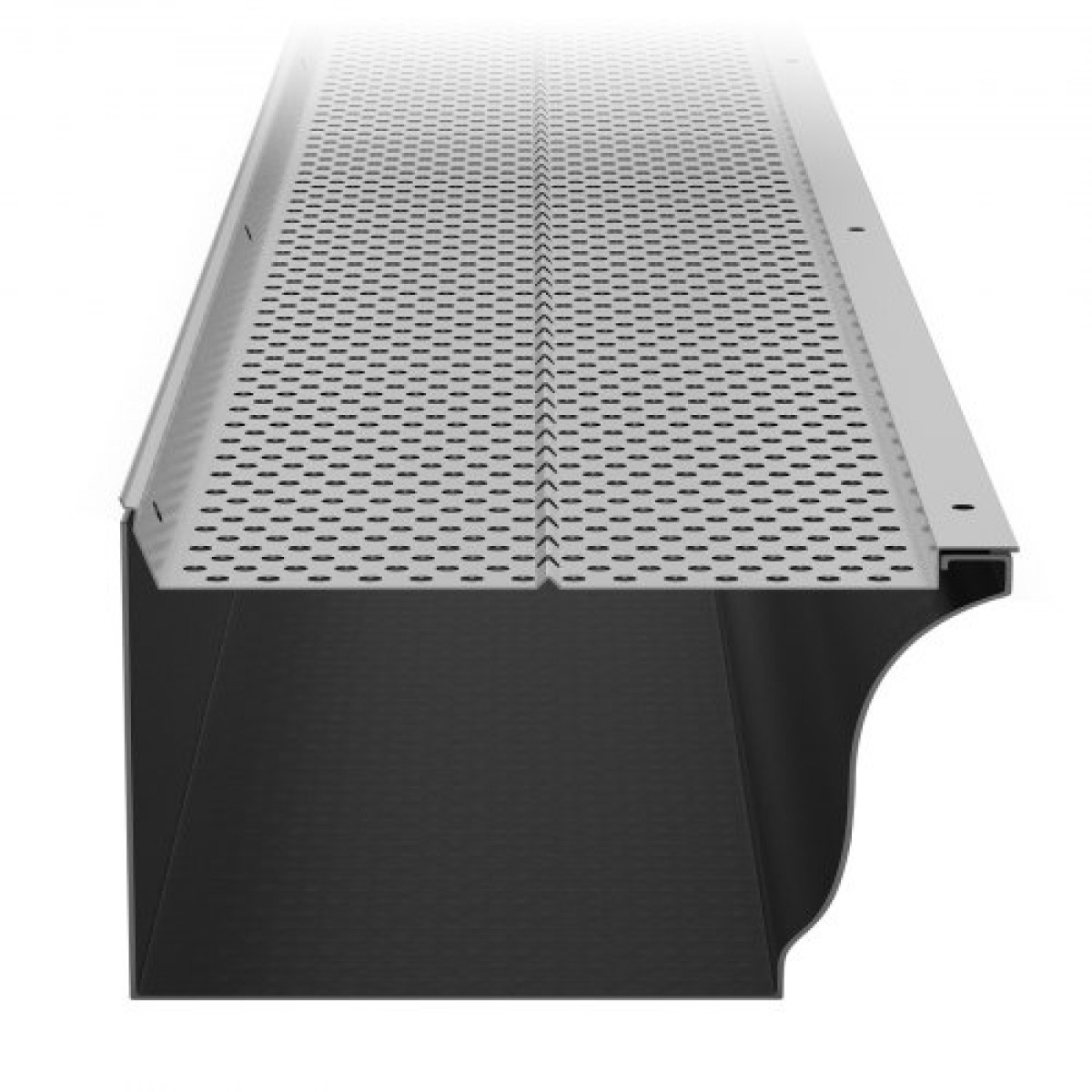 VEVOR Gutter Gutter, πλάτος 152 mm, Φίλτρο αλουμινίου DIY κάλυμμα υδρορροής, 52 ΤΕΜ 528 cm Συνολικό μήκος, διάμετρος οπής 4 mm & 0,5 mm πάχος Raptor Gutter Guards Ταιριάζει σε κάθε στέγη ή τύπο υδρορροής