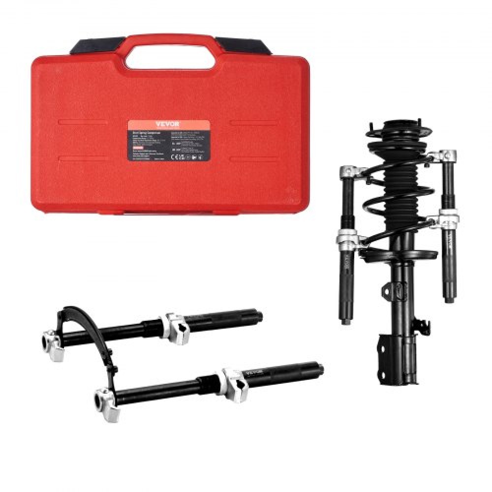 VEVOR Coil Spring Compressor Tool, 2 pcs Heavy Duty Macpherson Strut Spring Compressor Set, 2646 lbs Strut Spring Compressor with Safety Bracket and Carrying Case, for Car Truck ATV UTV