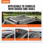 VEVOR Universal Roof Rack Cross Bars, Εγκάρσιες ράβδοι οροφής αλουμινίου 137,2cm, Εφαρμογή υπάρχουσας υπερυψωμένης πλευρικής ράγας με διάκενο, χωρητικότητα 90,7 kg, ρυθμιζόμενες ράβδοι με κλειδαριές, για SUV, Sedan και Van