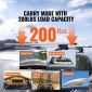 VEVOR Universal Roof Rack Cross Bars, Εγκάρσιες ράβδοι οροφής αλουμινίου 137,2cm, Εφαρμογή υπάρχουσας υπερυψωμένης πλευρικής ράγας με διάκενο, χωρητικότητα 90,7 kg, ρυθμιζόμενες ράβδοι με κλειδαριές, για SUV, Sedan και Van