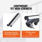 VEVOR Universal Roof Rack Cross Bars, Εγκάρσιες ράβδοι οροφής αλουμινίου 137,2cm, Εφαρμογή υπάρχουσας υπερυψωμένης πλευρικής ράγας με διάκενο, χωρητικότητα 90,7 kg, ρυθμιζόμενες ράβδοι με κλειδαριές, για SUV, Sedan και Van