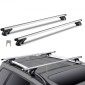 VEVOR Universal Roof Rack Cross Bars, Εγκάρσιες ράβδοι οροφής αλουμινίου 137,2cm, Εφαρμογή υπάρχουσας υπερυψωμένης πλευρικής ράγας με διάκενο, χωρητικότητα 90,7 kg, ρυθμιζόμενες ράβδοι με κλειδαριές, για SUV, Sedan και Van