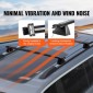 Σταυροί ράβδοι οροφής VEVOR, συμβατοί με Jeep Grand Cherokee 2011-2021 με αυλακωμένες πλαϊνές ράγες, χωρητικότητα 90,72 kg, εγκάρσιες ράβδοι αλουμινίου με κλειδαριές, για ποδήλατο καγιάκ αποσκευών φορτίου στον τελευταίο όροφο