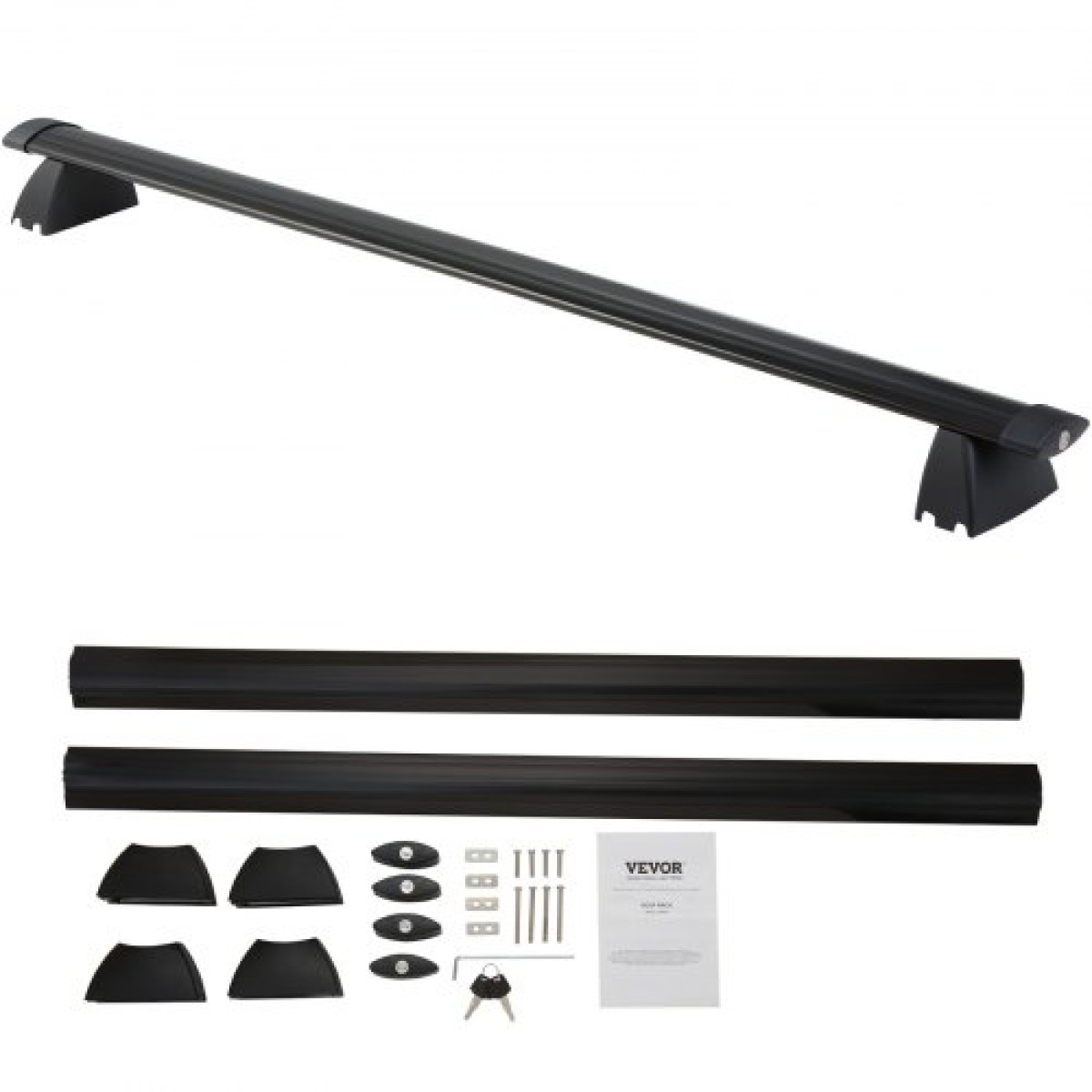 Σταυροί ράβδοι οροφής VEVOR, συμβατοί με Jeep Grand Cherokee 2011-2021 με αυλακωμένες πλαϊνές ράγες, χωρητικότητα 90,72 kg, εγκάρσιες ράβδοι αλουμινίου με κλειδαριές, για ποδήλατο καγιάκ αποσκευών φορτίου στον τελευταίο όροφο