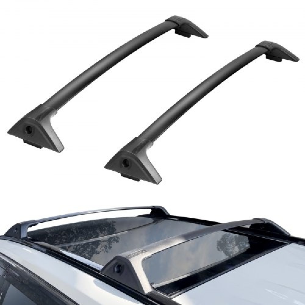 Σταυρωτές ράβδους οροφής VEVOR, συμβατές με Toyota RAV4 2019-2023, Χωρητικότητα 117,93 κιλών, Αντισκουριακές ράβδοι αλουμινίου με κλειδαριές, φορέας αποσκευών φορτίου στον τελευταίο όροφο (Δεν είναι κατάλληλος για Adventure/TRD Off-Road)
