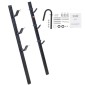 Βάση κοπής VEVOR, 3 Θέσεις Weeder Trimmer Rack, Locking Trim Holder Landscape Rack Carrier Mount on Open Pickup/Trailer Enclosed Trailers, Pair