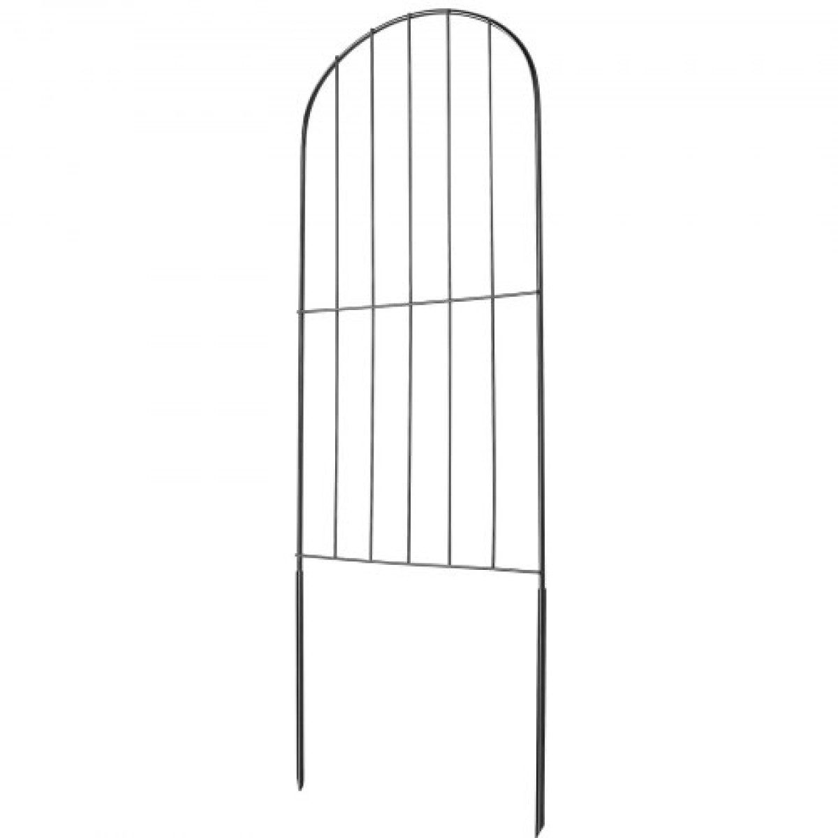 Φράχτη κήπου VEVOR, φράχτη χωρίς σκάψιμο 61 cm (Υ) x 33 cm (L) Φράχτη από ζώα, υπόγεια διακοσμητική περίφραξη κήπου με διάκενο 5,1 cm, μεταλλικός φράχτης σκύλου για την αυλή και το εξωτερικό αίθριο, 10 πακέτο