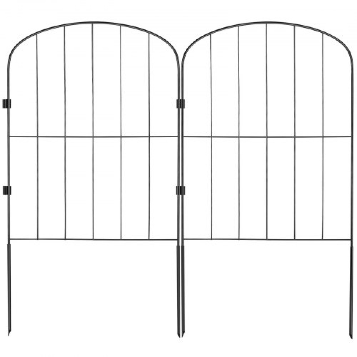 Φράχτη κήπου VEVOR, φράχτη χωρίς σκάψιμο 61 cm (Υ) x 33 cm (L) Φράχτη από ζώα, υπόγεια διακοσμητική περίφραξη κήπου με διάκενο 5,1 cm, μεταλλικός φράχτης σκύλου για την αυλή και το εξωτερικό αίθριο, 10 πακέτο